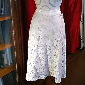 Retro 50s style skirt with lace overlay